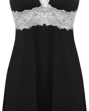 Sleepwear Women Chemise Nightgown Full Slip Lace Lounge Dress